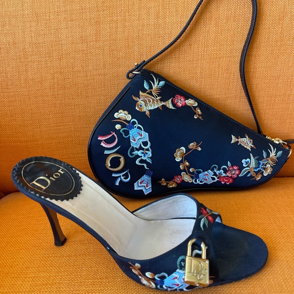 Dior Handbags - DIOR KOI SMALL SADDLE BAG